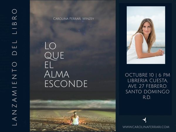 Invitación Lanzamiento del libro Lo que el alma esconde. Libreria Cuesta.