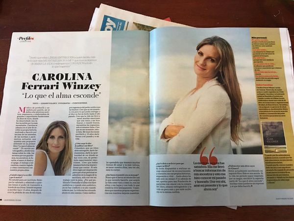 Revista en Sociedad 24 febrero 2018. Carolina Ferrari Winzey reseña.