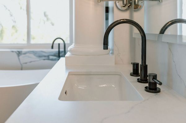 Midnight chrome faucet