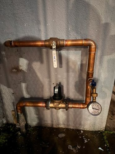 Pressure Regulators installed with future service help.