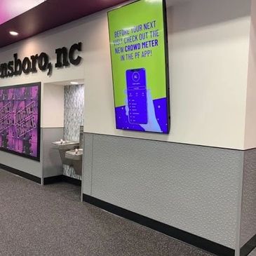 Planet Fitness Greensboro 4 -  commercial upfit project - 4th location in Greensboro done by GBI
