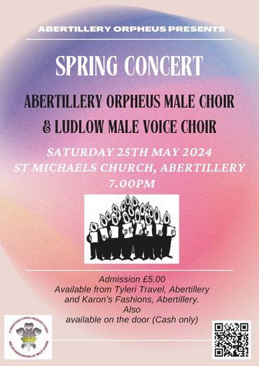 Abertillery Orpheus Male Choir Spring Concert