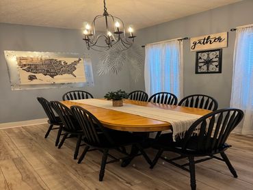 Florida rental home with full dining experience.