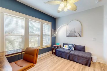 Panama City beach rental home office with free WiFi, hide a beds, desk, smart TV, CD's.