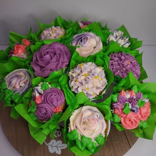 Bouquet of flower cuocakes