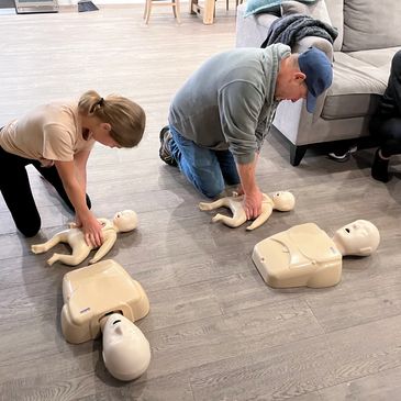 Classes include adult, child, and infant CPR.  What to do in choking situations and how to use a AED