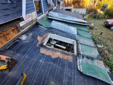 Skylight repair removal and replacement. Complete Roofing Services in and around every coastal maine