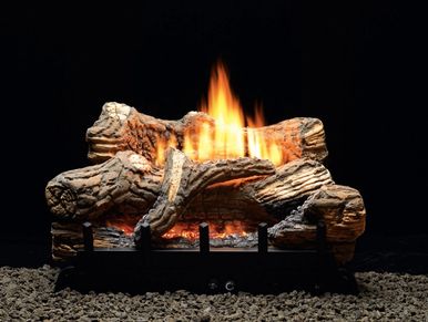 Flint Hill Ceramic Log Set
with Contour Burner
by White Mountain Hearth 