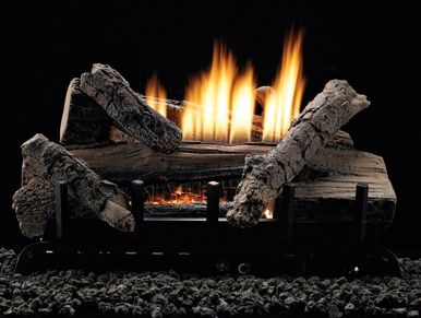 Whiskey River Log Set
with Contour Burner
by White Mountain Hearth 