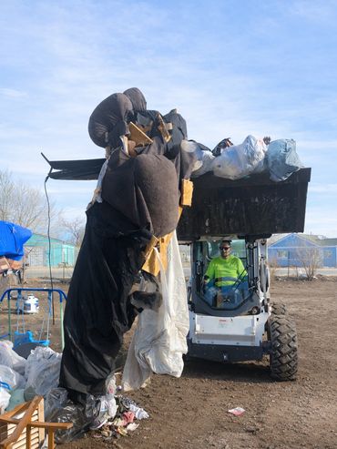 Blight cleanup and junk removal services by Contract Equipment Operators for commercial and municipa