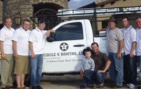 Three generations of the Gordon Family Roofers - Circle G