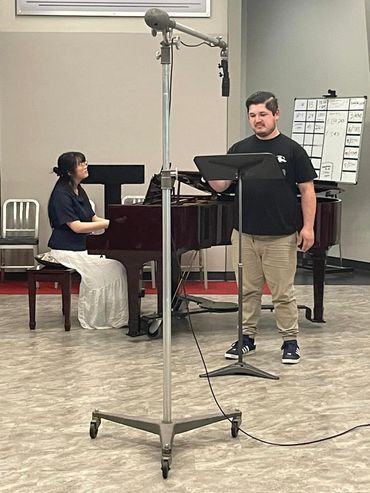 Joshua Bravo, baritone and AlinaXiong premier new art song for a KVPR radio broadcast, 2023