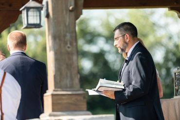 Wedding ceremony officiant.