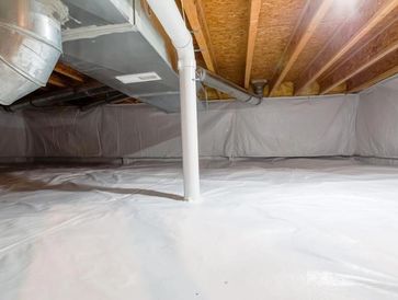 Crawl space full encapsulation.