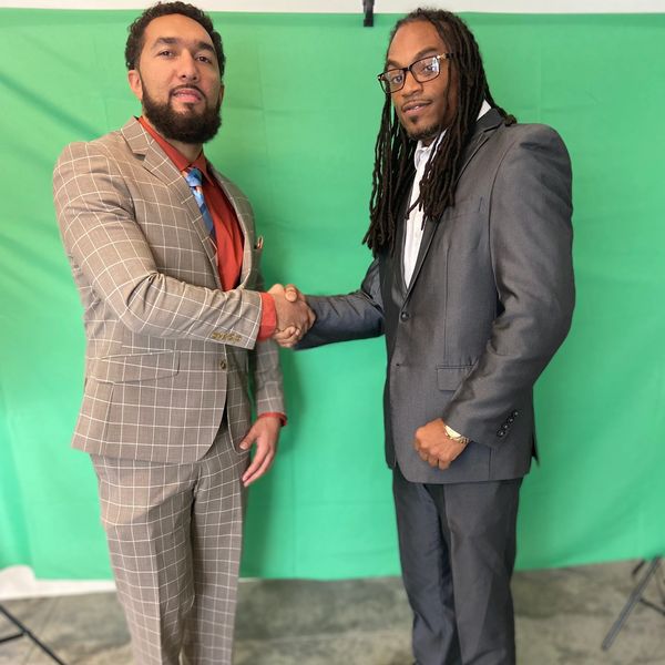 Garrett and Daniel after the New York Times interview.