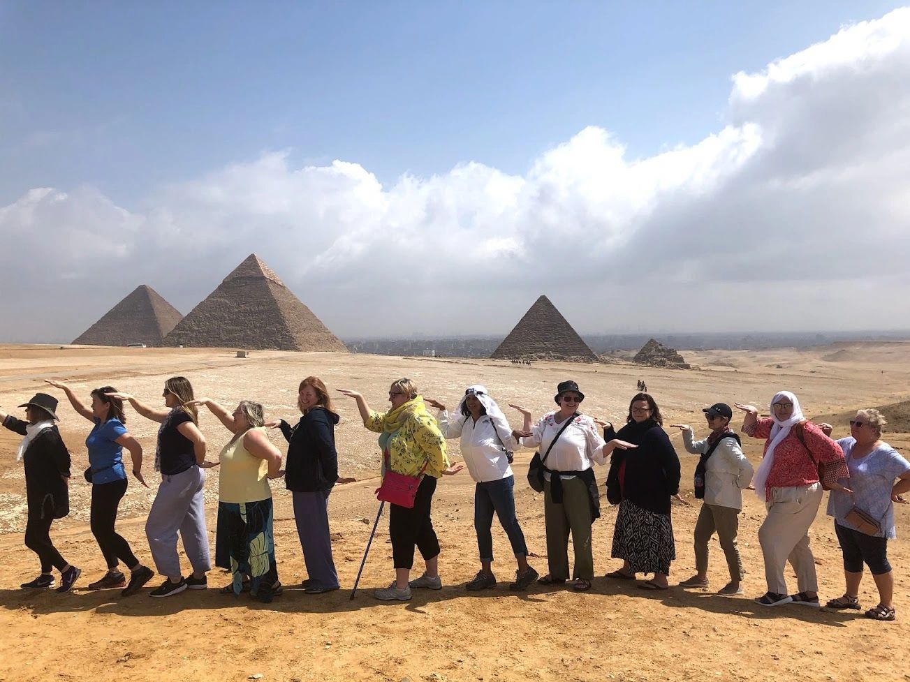 Ladies Travel Group on location in Egypt
