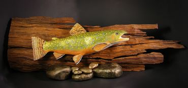 Brook Trout Wildlife Sculpture