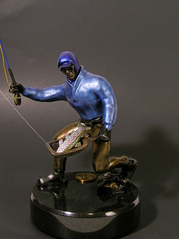 Fly Fishing Sculpture