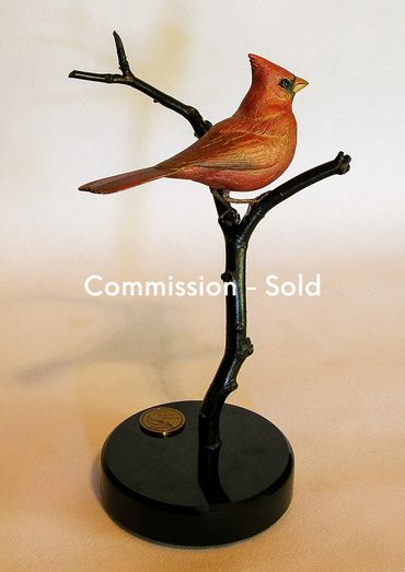 Cardinal Sculpture