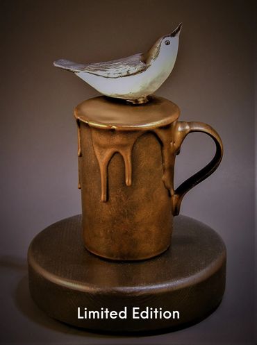 White Breasted Nuthatch Wildlife Sculpture