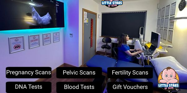 Scanning Room of little stars 4D Scan Nottingham, peaceful and wide room for scanning facility