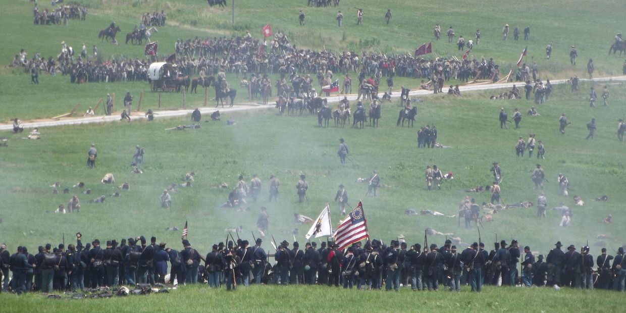 Picket's Charge, 150th Gettysburg,  Credit Bill Wayne. Use by permission