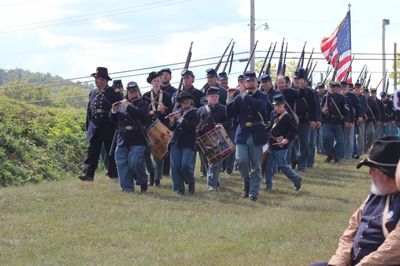 Federal infantry on the march