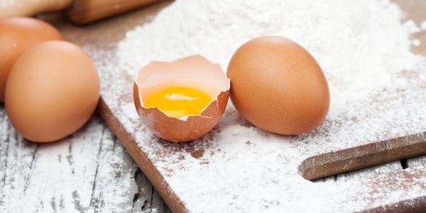 Gluten Free Flour and organic eggs