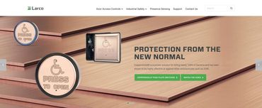 Larco. com. For further brand awareness of this campaign, I added a home page banner to the carousel