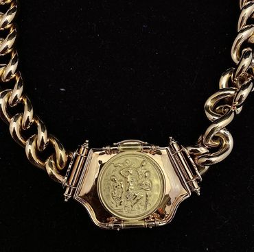 18K -Yellow -Gold- Relief -Chain -Free -Appraisals -art-painting-online -insurance -antiques