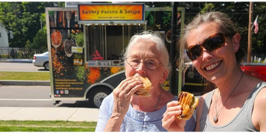 Great food brings smiles