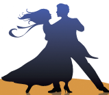 Couple dancing logo