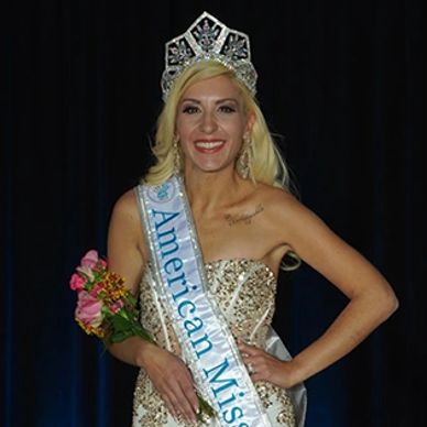 First time pageant contestant winning the American Miss National Mrs Title. 
