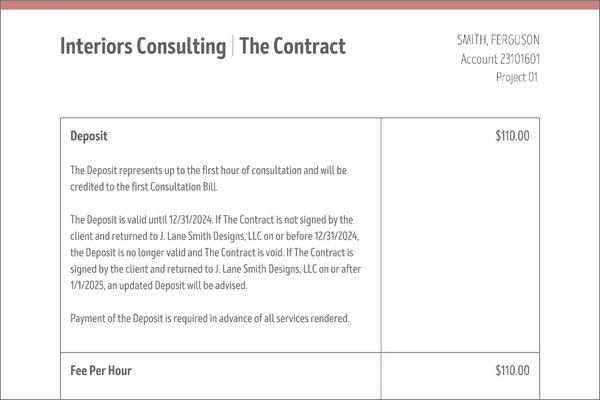 Interiors Consulting | The Contract