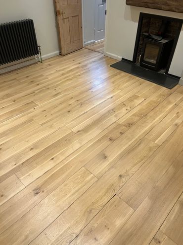 French oak sanded and sealed