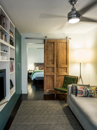 den in a staged home