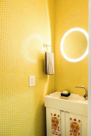 bathroom in a staged home