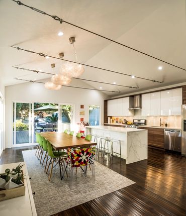 kitchen in a staged home