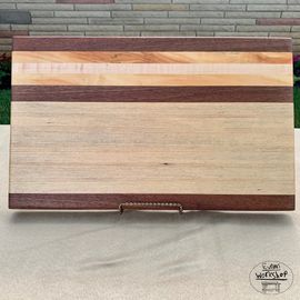 Cutting boards mixed woods carpentry charity SickKids cutting boards live edge lumber Toronto