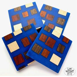 Toronto kids coaster sets epoxy charity wood carpentry