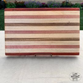 Cutting boards mixed woods carpentry charity SickKids cutting boards live edge lumber Toronto