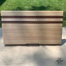 Cutting boards mixed woods carpentry charity SickKids cutting boards live edge lumber Toronto