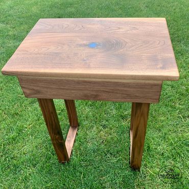 Toronto charity SickKids kids home decor live edge lumber custom carpentry desk table epoxy walnut 