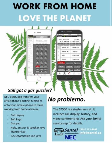 NEC's MLC app transfers your office phone's distinct functions onto your mobile phone.