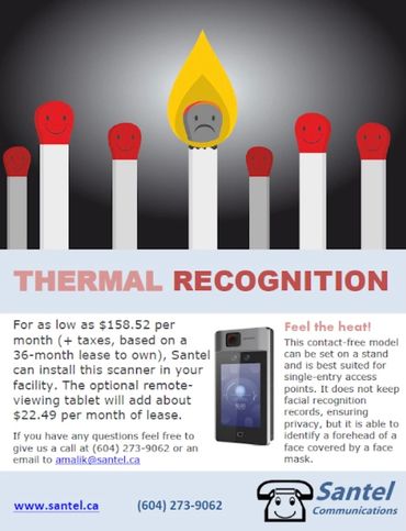 Feel the heat! Santel supplies and installs thermal recognition equipment.