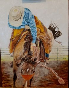 Heading For A Dismount
18 x 24