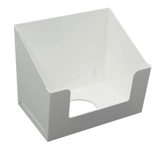 PL05MWH - white painted steel 5Ltr Bottle Holder