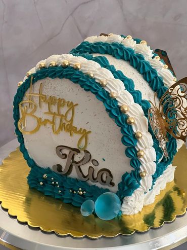 IMAGE- 2-LAYER 8-INCH ROUND BIRTHDAY CAKE