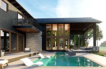 Modern Lake House Designed by Jeremy Driskell