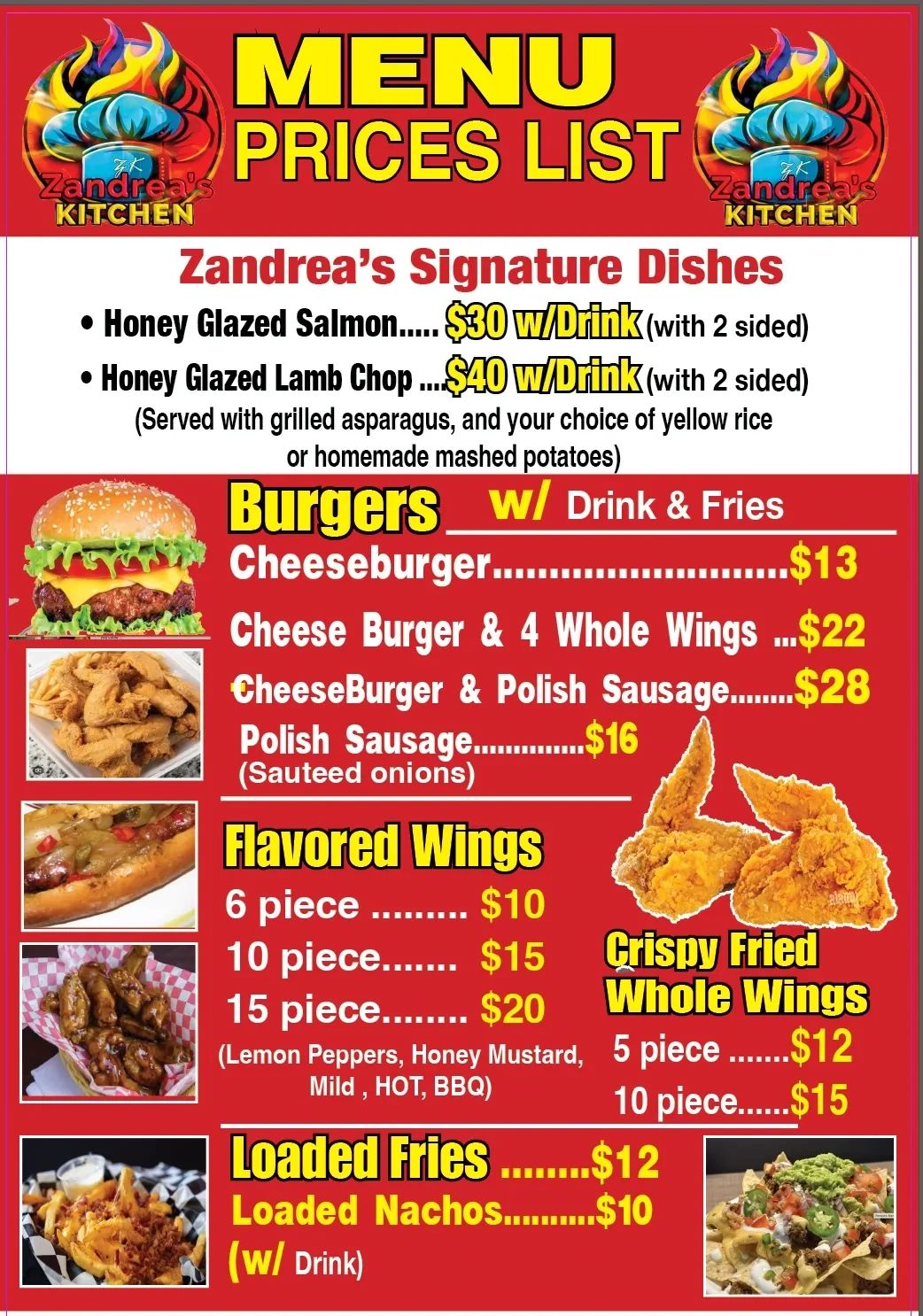 24hrs Print and Signs custom food truck menus • food truck menu Print • Full color printing services